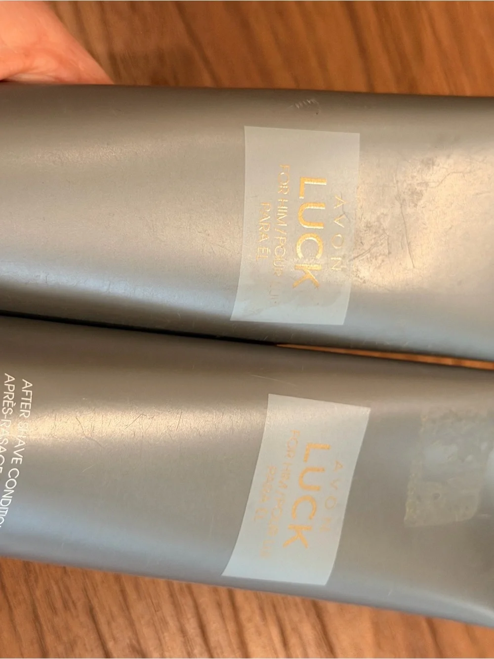 NEW Set of 3 Avon Men's LUCK After Shave Conditioner and Hair and Body Wash